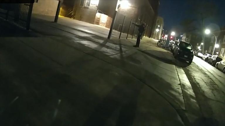 A still image from police body camera footage of the shooting of Isidro Valverde on Feb. 8, 2023. (COPA)