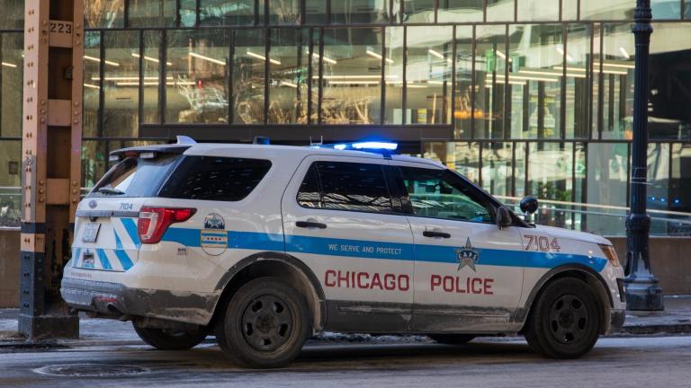 A Chicago police car is pictured in a file photo. (Michael Izquierdo / WTTW News)