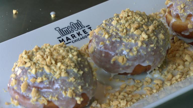 Peanut butter and jelly paczki from Polombia. (WTTW News)