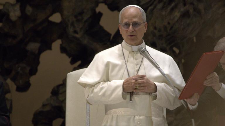 Pope Leo XIV on May 12, 2025. (Courtesy of Edgar Beltrán / The Pillar / Wikimedia Commons)