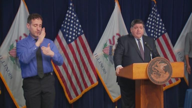 Gov. J.B. Pritzker gives an update on the coronavirus on Wednesday, Jan. 6, 2021. (WTTW News) Gov. J.B. Pritzker gives an update on the coronavirus on Wednesday, Jan. 6, 2021. (WTTW News)