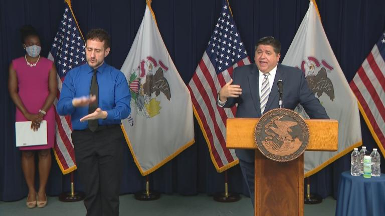 Gov. J.B. Pritzker speaks Wednesday, Sept. 16, 2020 about the impact of the coronavirus on the state and its finances.