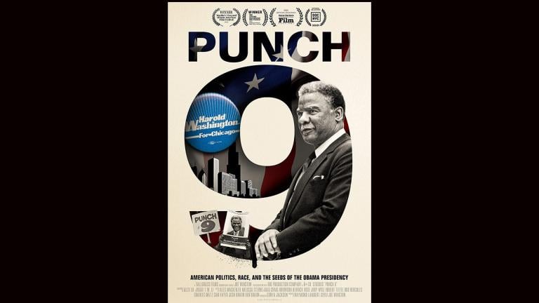 Film poster for “Punch 9 for Harold Washington.”