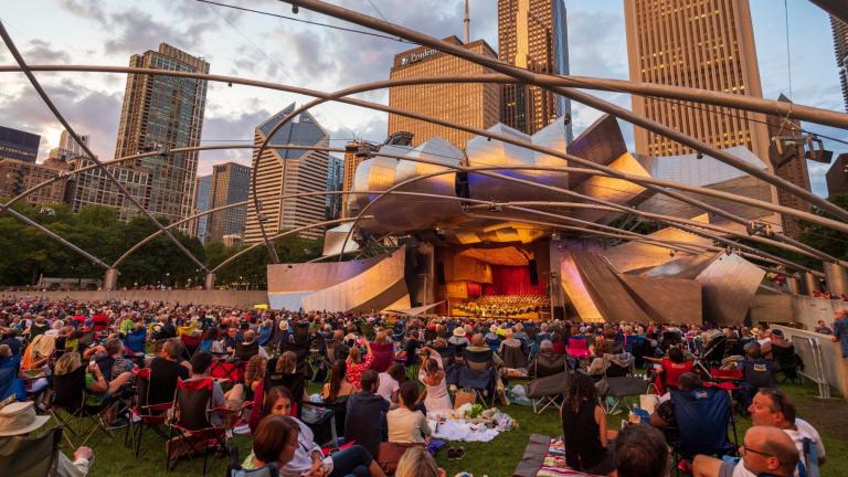 Jay Pritzker Pavilion. (Patrick Pyszka)