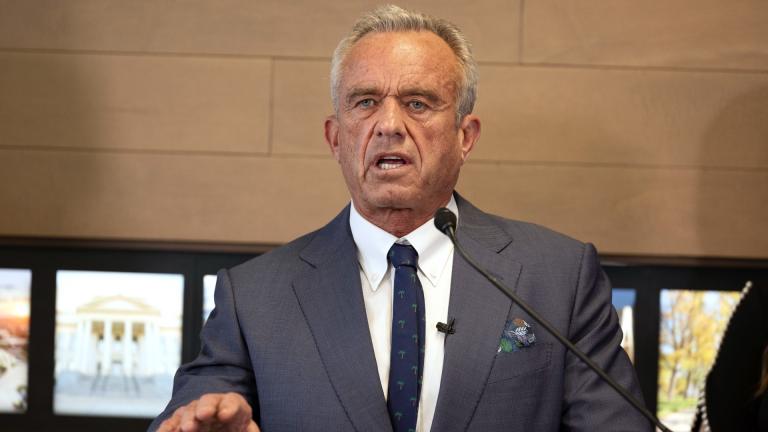 Health and Human Services Secretary Robert F. Kennedy Jr. speaks during a press conference about Utah's new fluoride ban, food additives and SNAP funds legislation, Monday, April 7, 2025, in Salt Lake City. (AP Photo / Melissa Majchrzak)