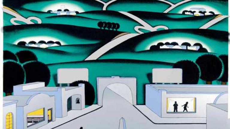 "See Seven Cities" by Chicago Imagist, Roger Brown
