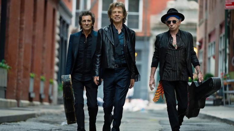 The Rolling Stones are pictured in a tour promotional photo. (Credit: Mark Seliger)
