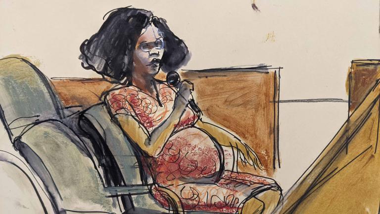 In this courtroom sketch Jerhonda Pace testifies against R&B star R. Kelly during the singer’s sex abuse trial Wednesday, Aug. 18, 2021, in New York. (Elizabeth Williams via AP) In this courtroom sketch Jerhonda Pace testifies against R&B star R. Kelly during the singer’s sex abuse trial Wednesday, Aug. 18, 2021, in New York. (Elizabeth Williams via AP)