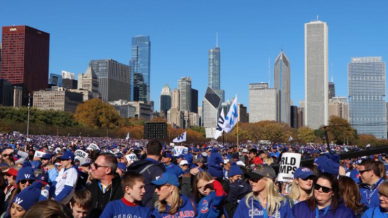 The city estimates about five million people attended the Nov. 4 rally and parade. (Evan Garcia / Chicago Tonight)