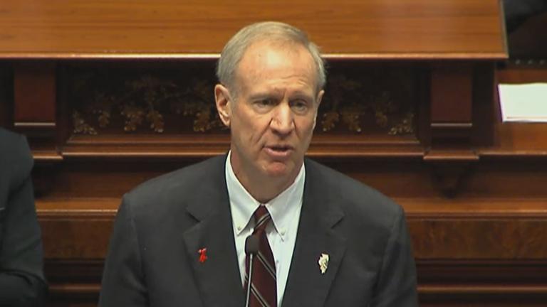 Gov. Bruce Rauner delivers his second budget address.
