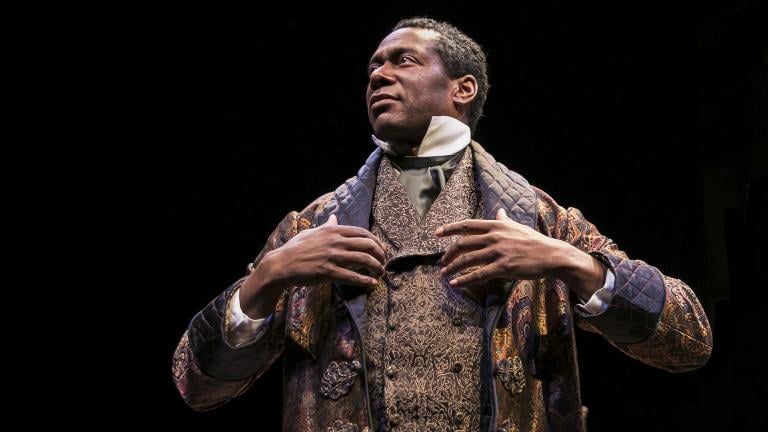 Actor Dion Johnstone portrays Ira Aldridge in Chicago Shakespeare Theater’s production of “Red Velvet.” (Photo by Liz Lauren)