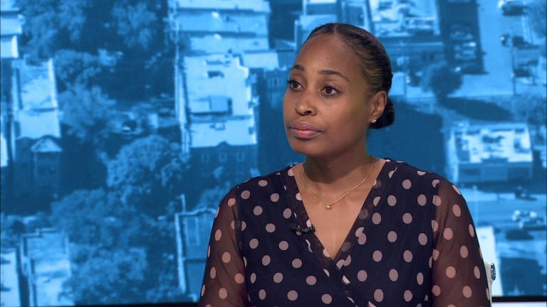 Remel Terry appears on "Chicago Tonight" on Nov. 24, 2025. (WTTW News)