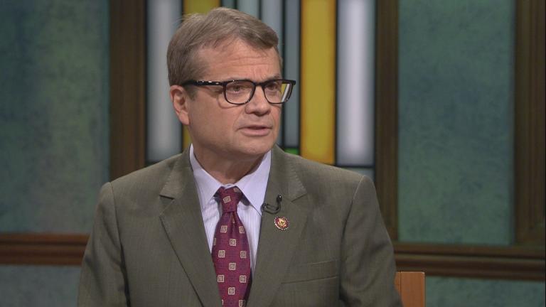 U.S. Rep. Mike Quigley appears on “Chicago Tonight” on Oct. 8, 2019.