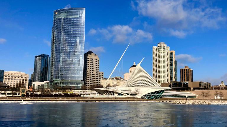 The skyline of Milwaukee, along Lake Michigan, is pictured on Feb. 8, 2019. (AP Photo / Carrie Antlfinger, File)