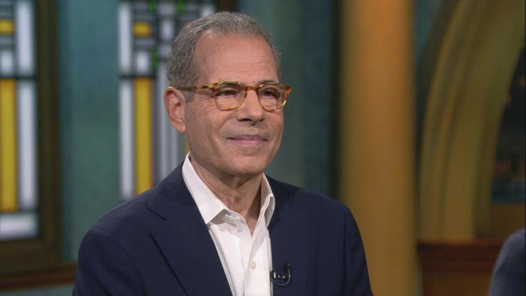 Richard Stengel appears on “Chicago Tonight” on Oct. 22, 2019. (WTTW News)