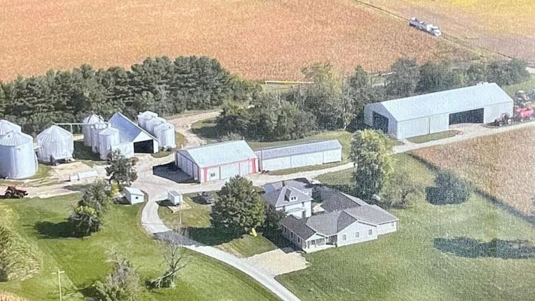 Rick Nelson, a fourth-generation farmer, operates this 2,500-acre family farm in Paxton, Illinois, shown in a 2023 photograph. (Courtesy of Rick Nelson)