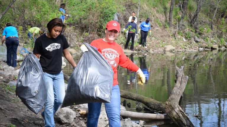Thousands of volunteers will fan out across the Chicago-Calumet river system Saturday for the annual River Day cleanup. (Courtesy of Friends of the Chicago River)