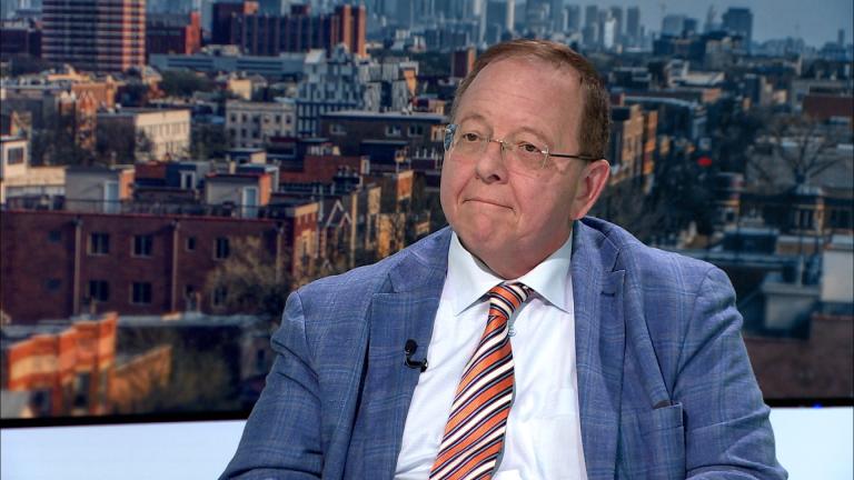 University of Chicago professor Robert Pape appears on “Chicago Tonight” on Sept. 9, 2025. (WTTW News)