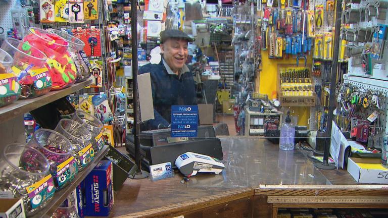Rodolfo Alvarez’s jam-packed 18th Street store has been the place to go for Pilsen residents looking for a new shovel or pipe fitting since he bought the business from his father-in-law in the 1980s. (WTTW News)
