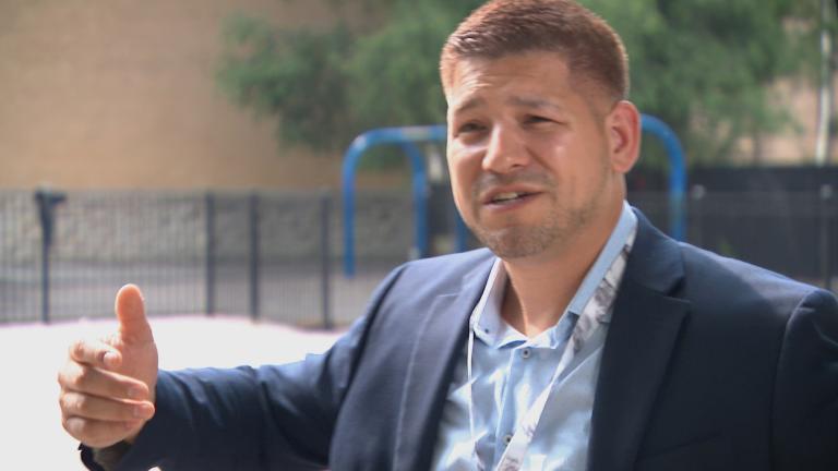 Rogelio Lopez, An East Side CPS counselor. (WTTW News)