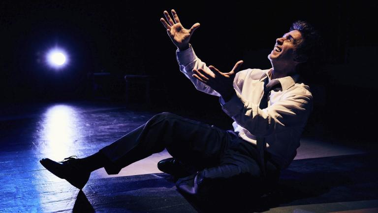 Ronnie Marmo as Lenny Bruce. (Doren Sorell)