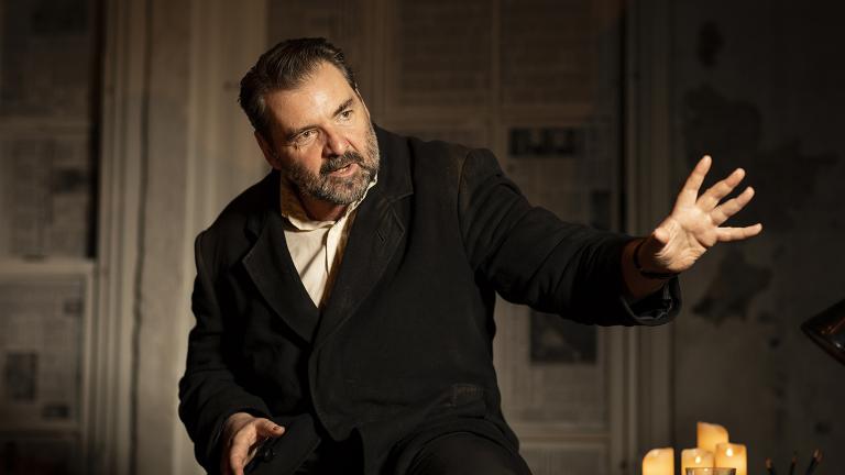 Brendan Coyle in "St. Nicholas" (Photo by Helen Maybanks)