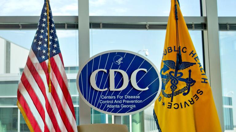 FILE - This Nov. 19, 2013 file photo shows a Centers for Disease Control and Prevention logo at the agency's federal headquarters in Atlanta. (AP Photo/David Goldman, File)