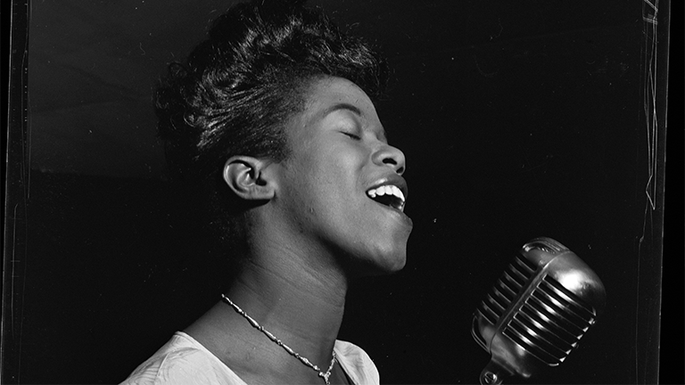 Sarah Vaughan, circa August 1946 (William P. Gottlieb via Wikimedia Commons)