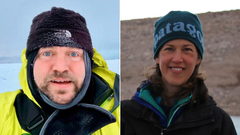 Chicago scientists Scott Collis (courtesy Scott Collis), left, and Yarrow Axford (photo by Alex P. Taylor).