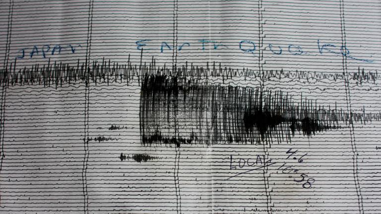The seismographs at Hawaii Volcanoes National Park visually depict the suddenness and intensity with which the 2011 Tōhoku Earthquake devastated the islands of Japan. (Joe Parks / Flickr)