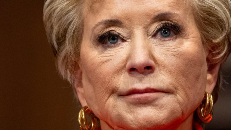 Linda McMahon, President Donald Trump's nominee for Secretary of Education, attends a hearing of the Health, Education, and Labor Committee on her nomination, Thursday, Feb. 13, 2025, in Washington. (AP Photo / Jacquelyn Martin)