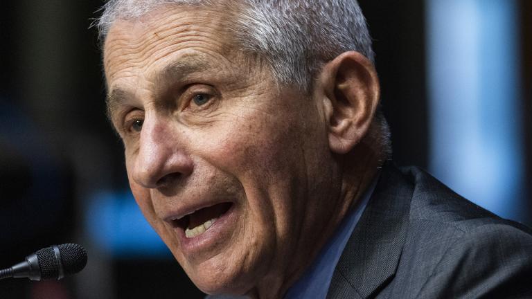 Dr. Anthony Fauci, director of the National Institute of Allergy and Infectious Diseases, speaks during a Senate Health, Education, Labor, and Pensions hearing to examine an update from Federal officials on efforts to combat COVID-19, Tuesday, May 11, 2021 on Capitol Hill in Washington. (Jim Lo Scalzo / Pool via AP)