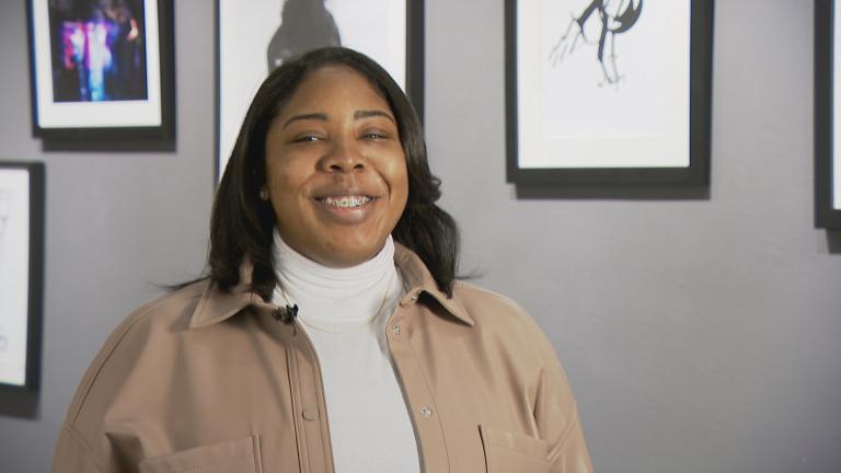 Shaqui Reed is a visual arts teacher for The Chicago High School for the Arts. (WTTW News)