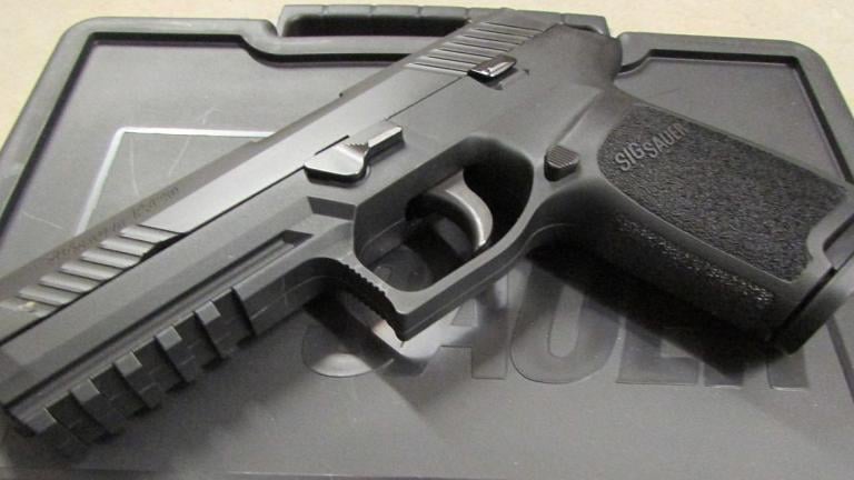 A Sig Sauer P320 pistol. (TexasWarhawk / Wikimedia Commons)
