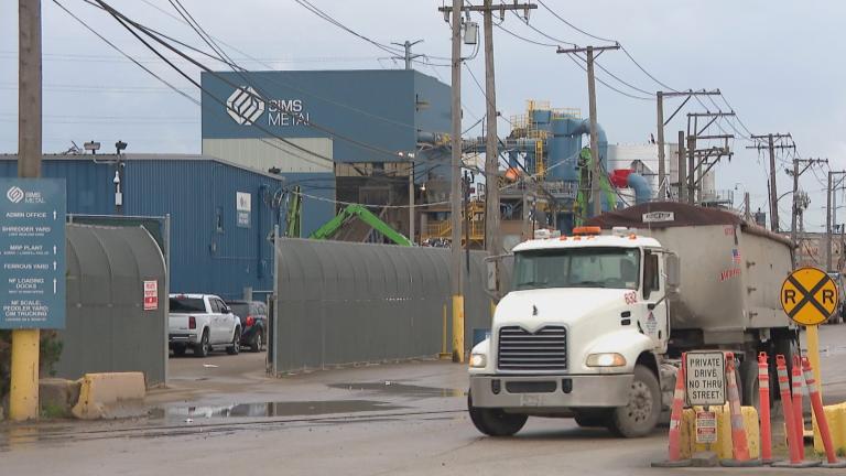 A file photo of Sims Metal's Pilsen facility. (WTTW News)