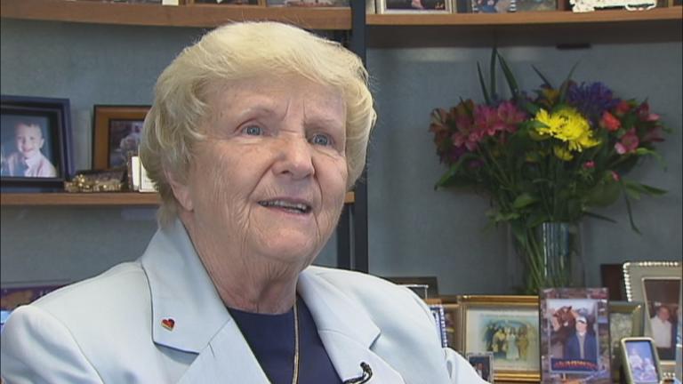 Sister Rosemary Connelly is pictured in a 2009 interview. (WTTW News)