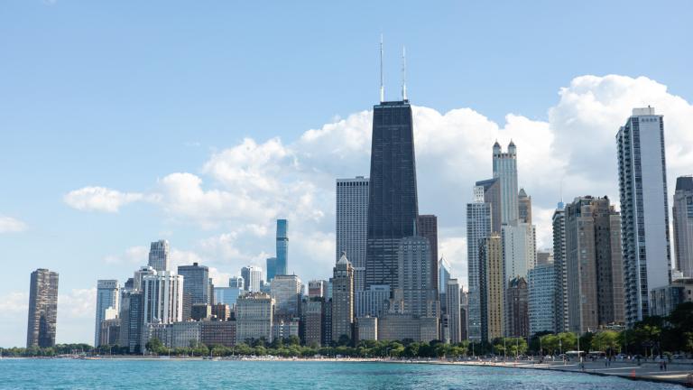 Chicago skyline. (Michael Izquierdo / WTTW News)