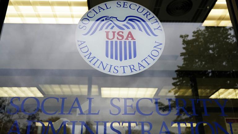 The U.S. Social Security Administration office is seen in Mount Prospect, Ill., Oct. 12, 2022. About 71 million people including retirees, disabled people and children receive Social Security benefits. (AP Photo / Nam Y. Huh, File)