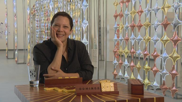 Chicago-based artist Edra Soto at the Hyde Park Art Center. (WTTW News)