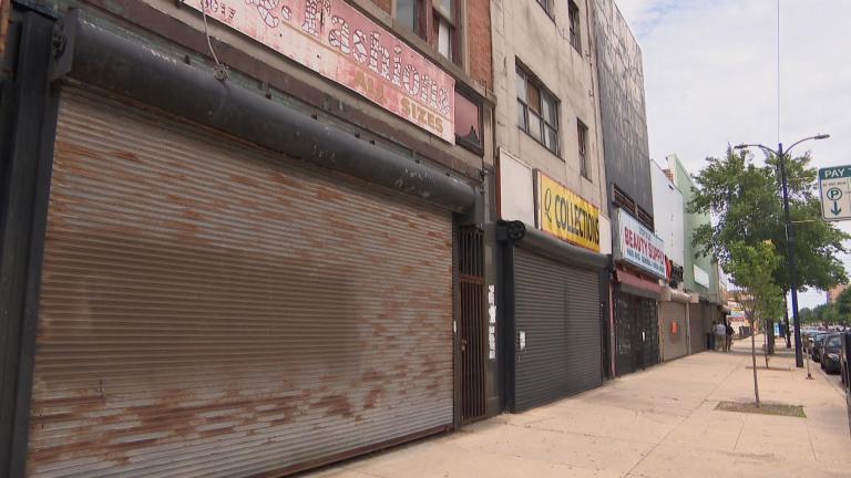 Retail businesses in South Chicago sustained property damage during recent incidents of looting. (WTTW News)