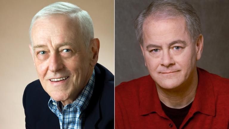 Actors John Mahoney, left, and Francis Guinan. (Courtesy of Steppenwolf Theatre)