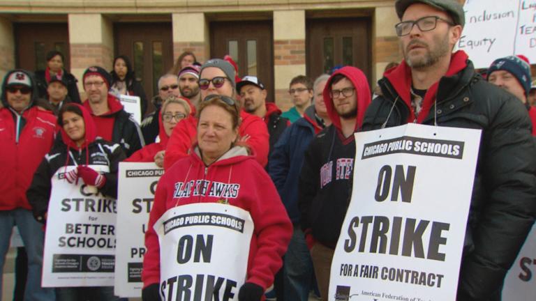 Chicago Public Schools teachers formed picket lines for the second day Friday as the city and Chicago Teachers Union continued contract negotiations. 