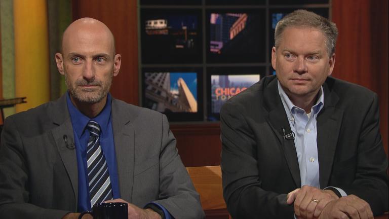 Chris Fusco, left, and Jim Kirk of the Chicago Sun-Times. 