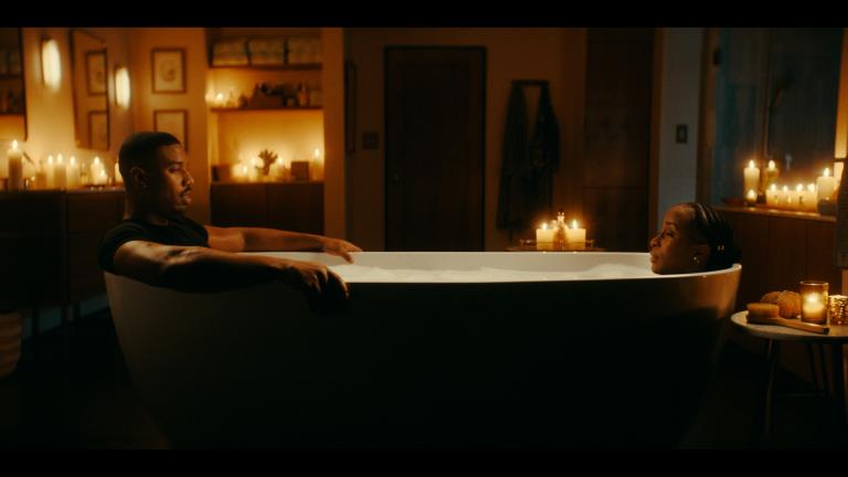 This photo provided by Amazon shows a scene from Amazon 2021 Super Bowl NFL football spot. (Amazon via AP)