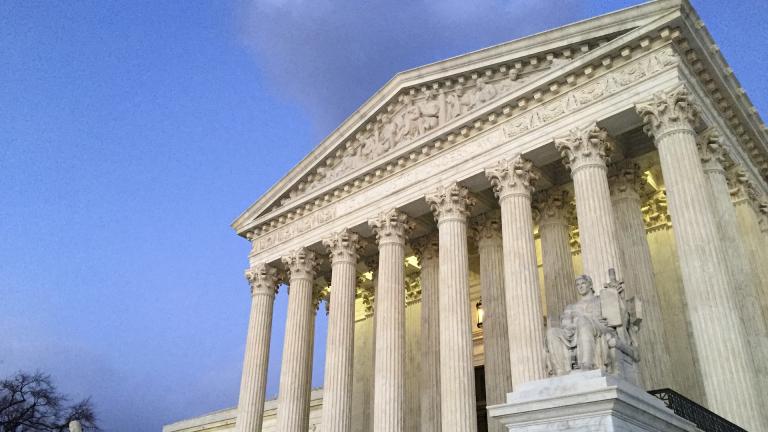 The Supreme Court at sunset in Washington, Feb. 13, 2016. (AP Photo/Jon Elswick, File)