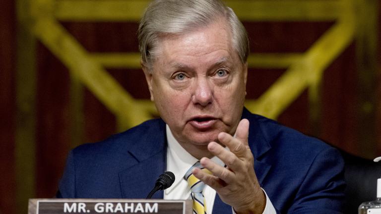 In this June 9, 2020, file photo Chairman Sen. Lindsey Graham, R-S.C., speaks during a Senate Judiciary Committee hearing on Capitol Hill in Washington. (AP Photo / Andrew Harnik, Pool, File)