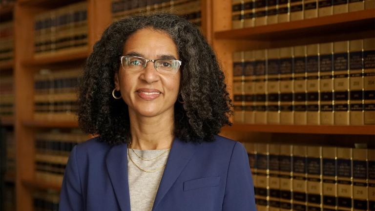 Leondra Kruger, an Associate Justice of the Supreme Court of California, poses for photos in San Francisco, Thursday, Feb. 3, 2022. Kruger is among the group of Black women, both judges and lawyers, whose names are being floated as a possible replacement for retiring U.S. Supreme Court Justice Stephen Breyer.(AP Photo / Jeff Chiu)