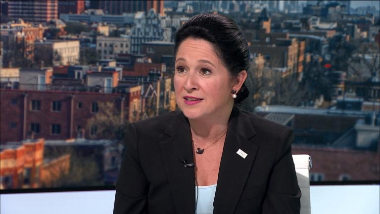 Illinois State Comptroller Susana Mendoza appears on “Chicago Tonight” on June 3, 2026. (WTTW News)