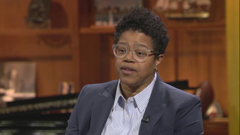 Sydney Roberts appears on “Chicago Tonight” on Feb. 6, 2019.