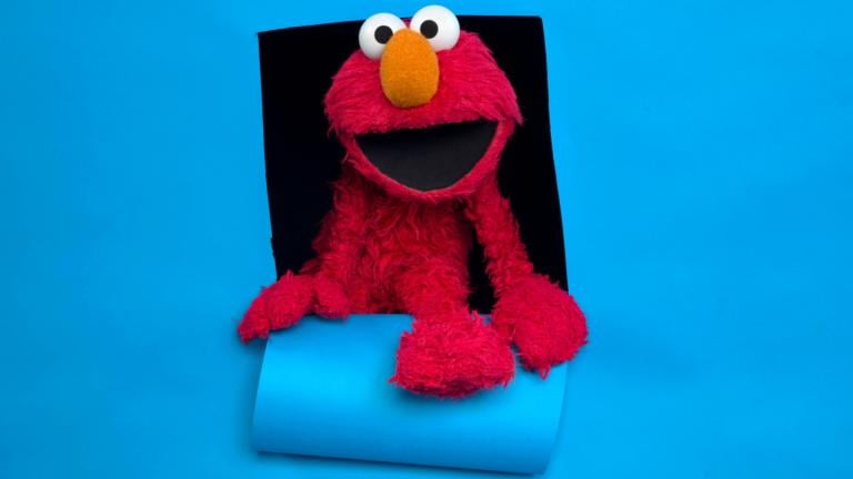 Elmo of the film "Being Elmo" poses for a portrait in the Fender Music Lodge during the 2011 Sundance Film Festival in Park City, Utahm Jan. 24, 2011. (AP Photo / Victoria Will, File)